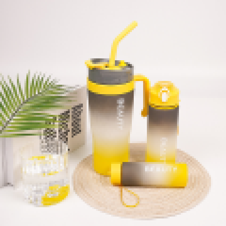 3 in 1 Gradient color water Bottle