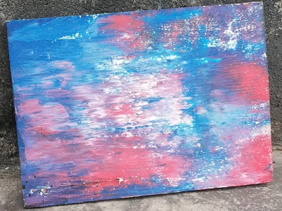 Stary night painting