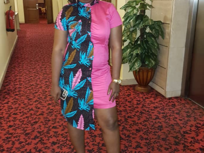 robe mixée coton pagne