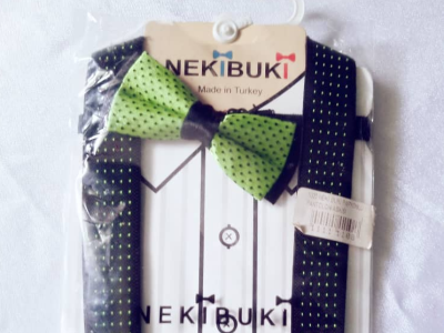 Suspenders and bowtie. 4-7 years