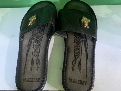 Male Burberry slippers