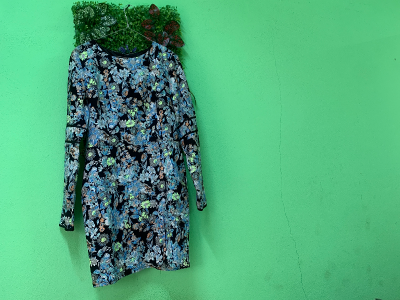 Long sleeve female gown