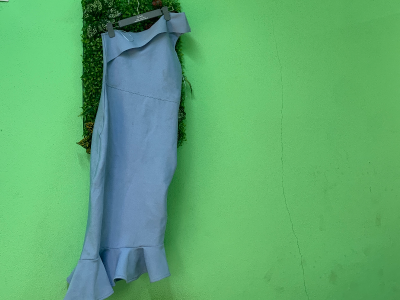 One sided sleeve gown