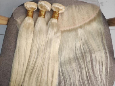 Human hair bundles 18 inches with frontals