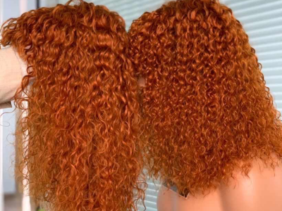 Kinky human hair wig