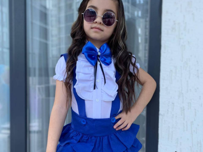 Kids dress   Complete Set  Dress , shoes and glasses