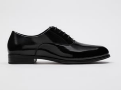 Zara_PATENT LACE-UP SHOES_black(available sizes; 41,42 and 43)