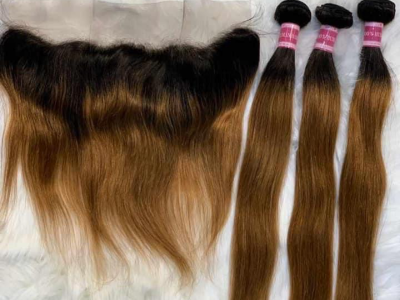 Human hair bundles 20 inches with frontals