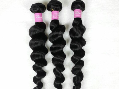 Deep waves human hair bundles 10 inches