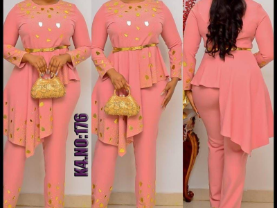 Luxury female 2 piece outfit