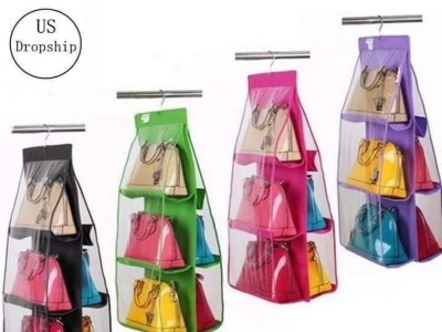 6 pocket Transparent Bag Hanger