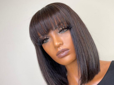 Bone straight wig