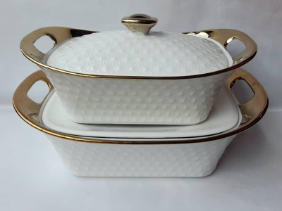 Stylish porcelain dinner service set