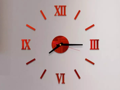 Roman numerals large clock