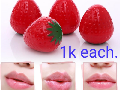 Strawberry lip balm