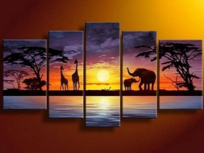 Jungle sun set portrait
