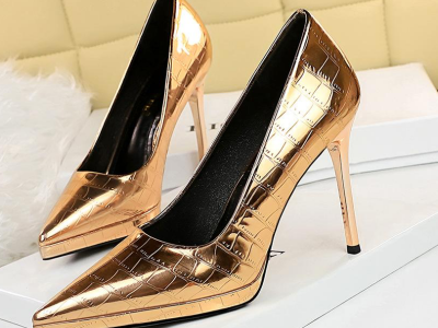 Covered high heels