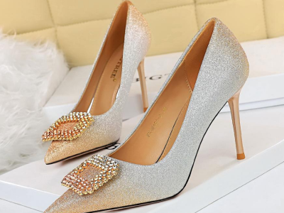 Covered high heels