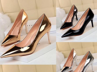 Covered high heels