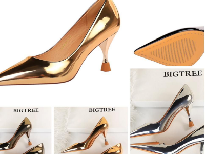 Covered medium heels