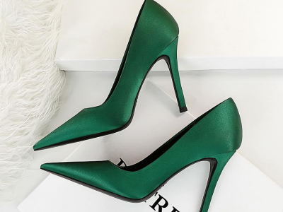 Covered high heels