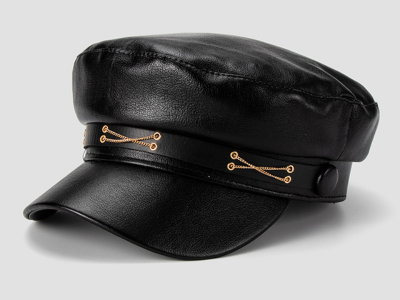 Leather face cap