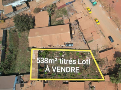 TERRAIN COMMERCIAL TITRÉ LOTI À VENDRE À Yaoundé, Olembe ?