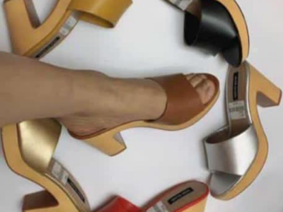 High heel slippers