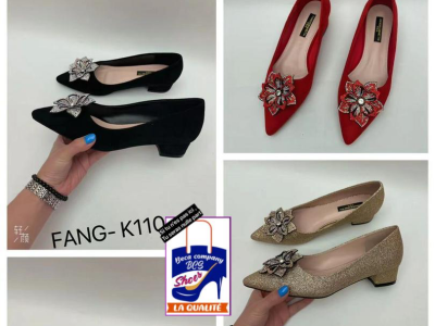 Covered medium heels