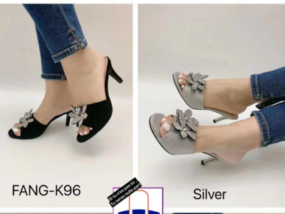 High heel slippers
