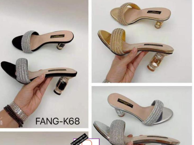High heel slippers