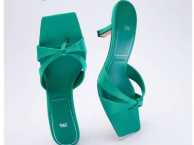 High heel slippers