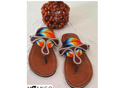 Beaded slipper