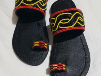 Beaded slipper