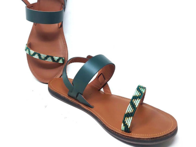 Leather slipper