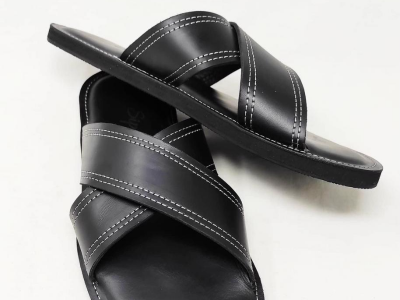 Leather slipper