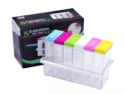 Seasoning storage set of 6 cups