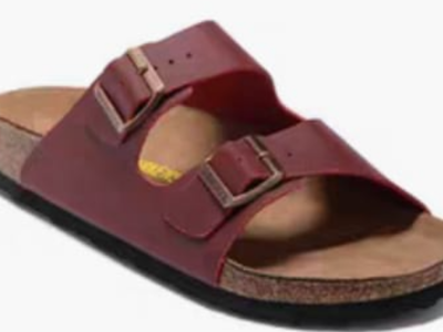 Leather slipper