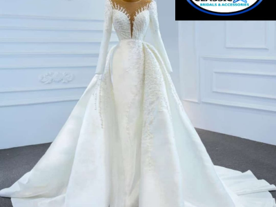 Luxury two piece wedding gown