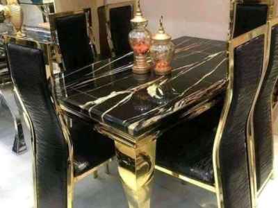 6pcs chaises + 1 table ensemble