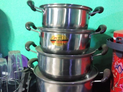Silver pots