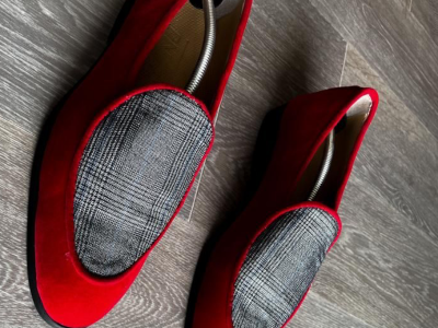 Velvet loafers