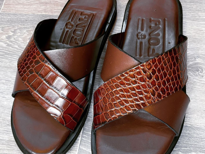 Male Leather slippers ( palmz)