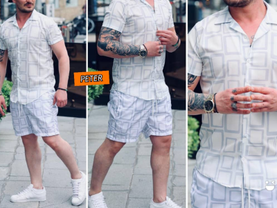 Two piece short and shirt ( men )