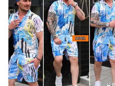 Two piece short and shirt ( men )