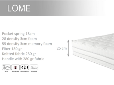 Lome orthopedic Mattress 25cm