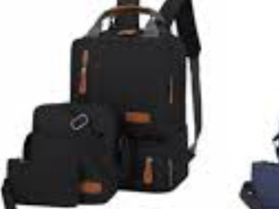 3 in 1 black bag backpack