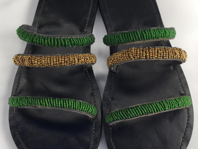 Beaded slippers