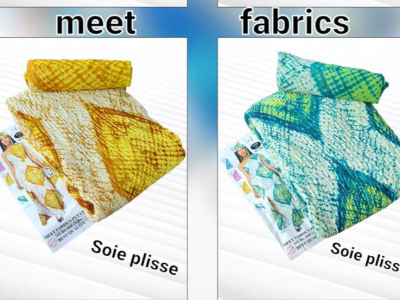 Fabric ( soie plisse )