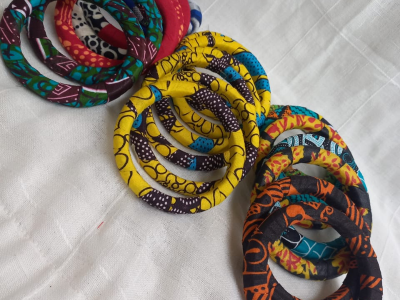 Ankara designed bangles